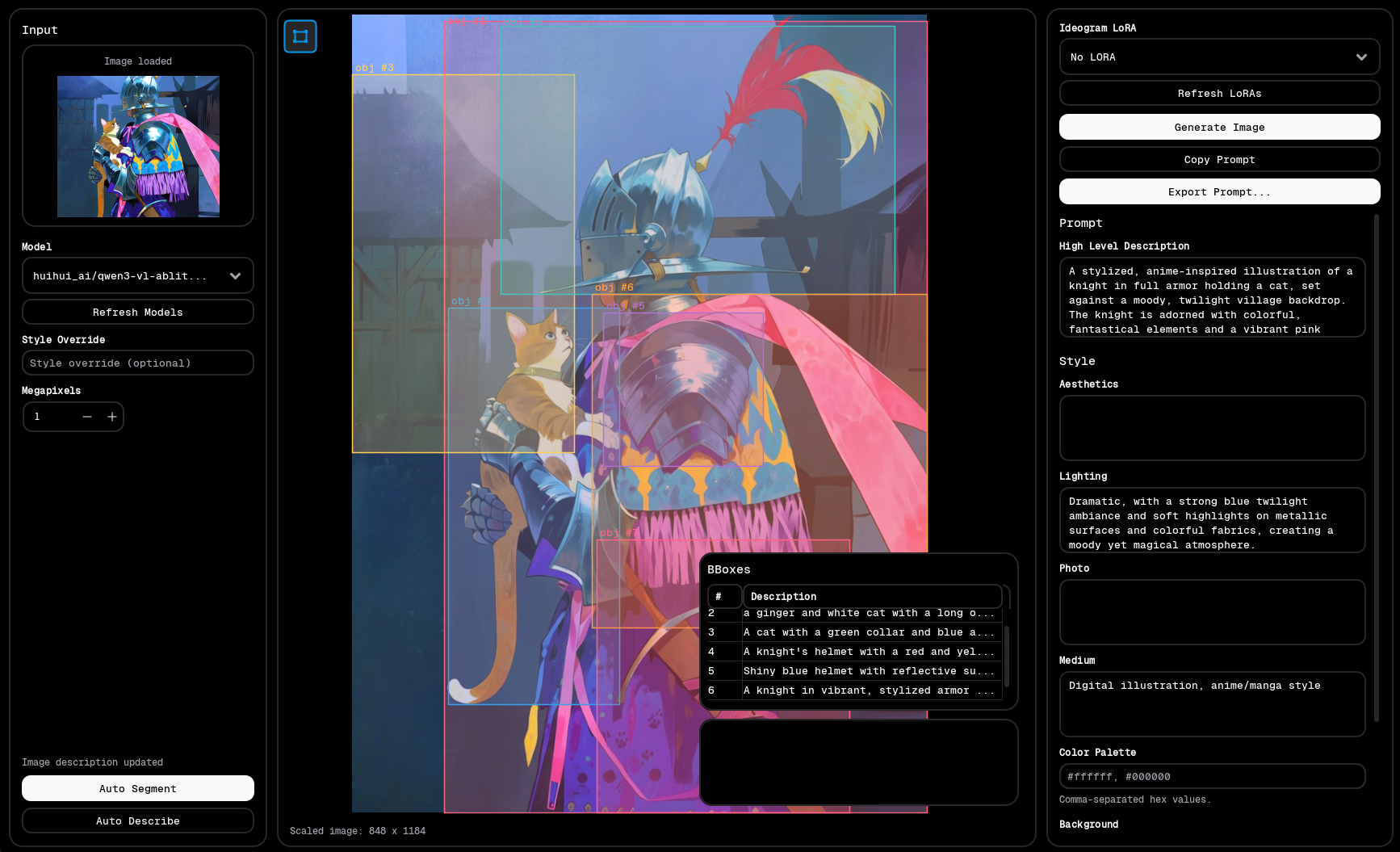 Deo image-to-prompt tool screenshot 2