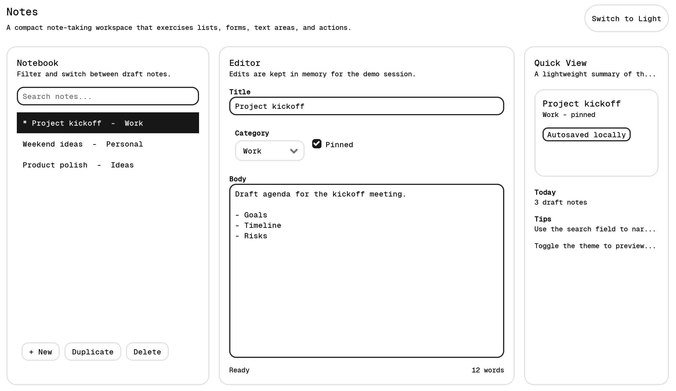Elowbe LookAndFeel UI screenshot 2